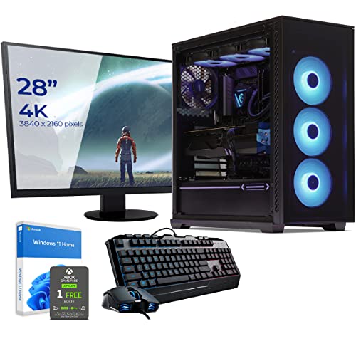 Sedatech Paket Pro Gaming PC • Intel i9-13900KF • RTX4090 • 32 GB DDR5 • 1TB SSD M.2 • 3TB HDD • Win 11 • Monitor 28" von Sedatech