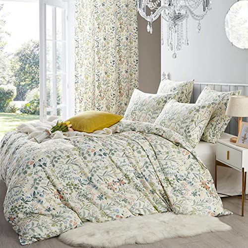 Sedefen 2er Set Kissenbezug 40 x 80 cm Grün Weiß Blätter Blumen Muster Kissenbezug Set Microfaser Bunt Kopfkissenbezug Kissenhülle Doppelpack von Sedefen