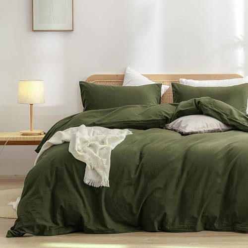 Sedefen Bettwäsche 200x200cm Baumwolle Bettwäsche-Sets Dunkelgrün ÖKO-TEX Zertifiziert Bettbezug 3 Teilig Hohe Qualität 100% Baumwolle Bettwaren-Sets mit Reißverschluss und 2 Kissenbezug 80x80cm Sedefen Bettwäsche 200x200cm Baumwolle Bettwäsche-Sets Dunkelgrün ÖKO-TEX Zertifiziert Bettbezug 3 Teilig Hohe Qualität 100% Baumwolle Bettwaren-Sets mit Reißverschluss und 2 Kissenbezug 80x80cm von Sedefen