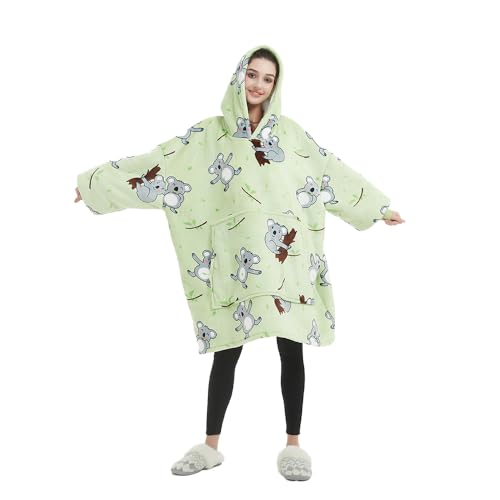 Sedefen Sweatshirt Hoodie Decke mit Ärmeln Deckenpullover Tragbare Decke Kapuzenpullover für Erwachsene Damen Herren,Flauschige Sherpa Kuscheldecke Ärmeldecke von Sedefen