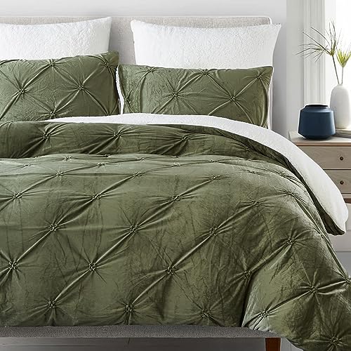 Winter Bettwäsche 135x200cm 4Teilig Flanell Fleece Grün Weiß Wendebettwäsche Set Flauschig Plüsch Sherpa Cashmere Touch Pintuck Bettbezug und Kissenbezug mit Reißverschluss,Oeko-Tex Zertifiziert Winter Bettwäsche 135x200cm 4Teilig Flanell Fleece Grün Weiß Wendebettwäsche Set Flauschig Plüsch Sherpa Cashmere Touch Pintuck Bettbezug und Kissenbezug mit Reißverschluss,Oeko-Tex Zertifiziert von Sedefen