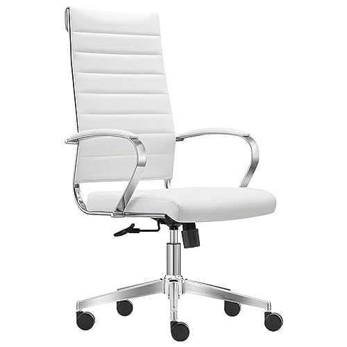 Sedero Bürostuhl Granada - mit Synchron Wippmechanik (Kunstleder, Weiß) von Sedero