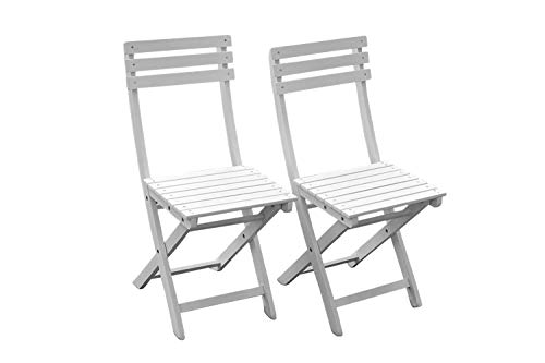 Bistro 2-er Set Klappstühle Stuhl Klappstuhl Sessel Balkon Bistrostühle Weiss Bistro 2-er Set Klappstühle Stuhl Klappstuhl Sessel Balkon Bistrostühle Weiss von Sedex