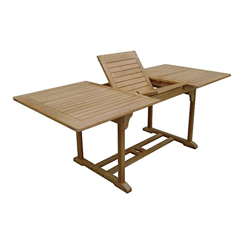 Sedex Dundee Tisch 150-200x90 cm ausziehbar Eukalyptusholz Gartentisch Auszugstisch Holztisch Massivholz von Sedex