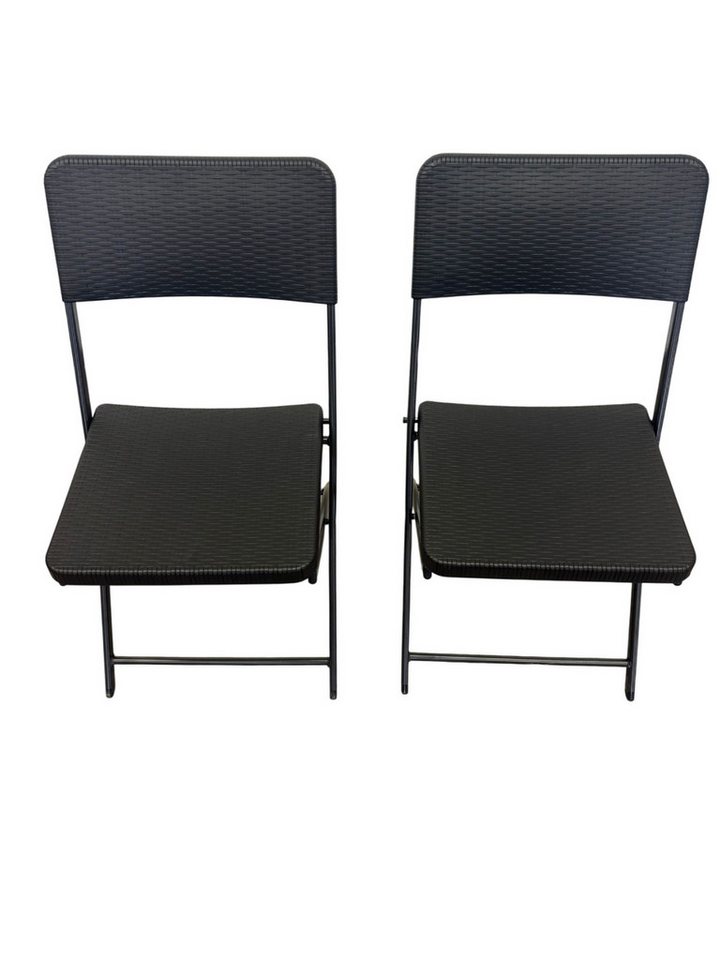 Sedex Gartenlounge-Set 2er Set Klappstuhl Mila Schwarz/Anthrazit, Klappbar von Sedex