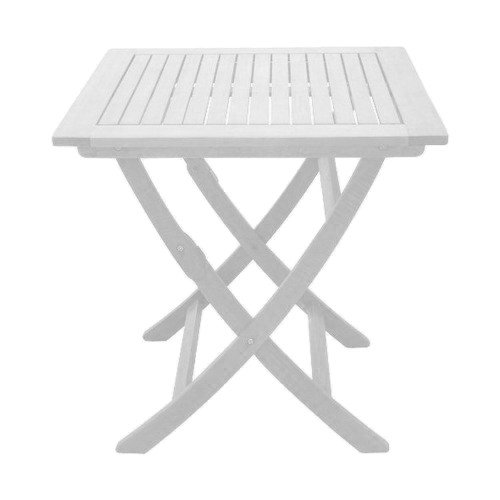 Sedexx Catar Gartentisch 60x60 cm Klapptisch/Holztisch/Bistrotisch aus Eukalyptus/Weiß gewischt/lasiert von Sedexx