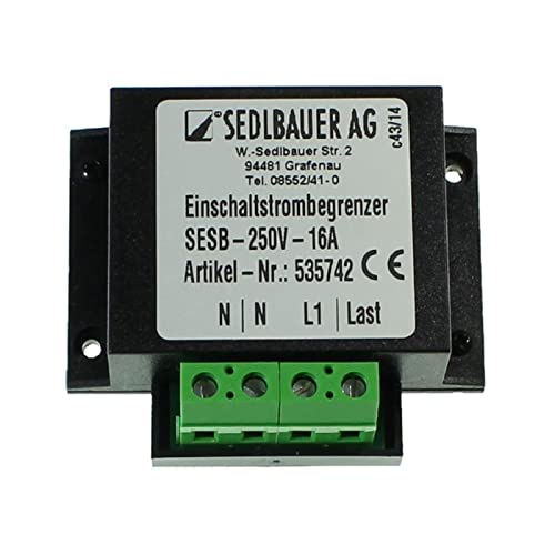Einschaltstrombegrenzer 230V 16A für Transformatoren Netzteile LED Sedlbauer SESB-535742 Einschaltstrombegrenzer 230V 16A für Transformatoren Netzteile LED Sedlbauer SESB-535742 von Sedlbauer