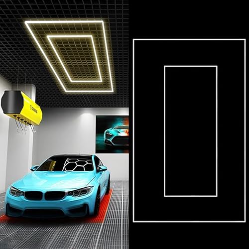 Sedtonmu Hexagon LED Garage Light, 6500K Sechseck Led Autogaragenlicht for Garage, Werkstatt, Lager, Keller, Fitnessstudio etc.,4500k,7 von Sedtonmu