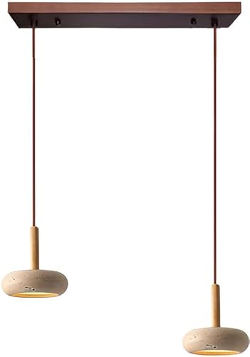 Sedtonmu Japanische Wabi Sabi Natürliche Pendelleuchte LED Gelbe Höhlenstein Hängelampe Verstellbare Schlinge Für Schlafzimmer Restaurant Wohnzimmer Geschäft Bar Kronleuchter,A von Sedtonmu