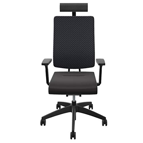 Sedus Black Dot Air BD-125 Bürostuhl mit 3D-Strickmembran (Schwarz mit Nackenstütze) von Sedus