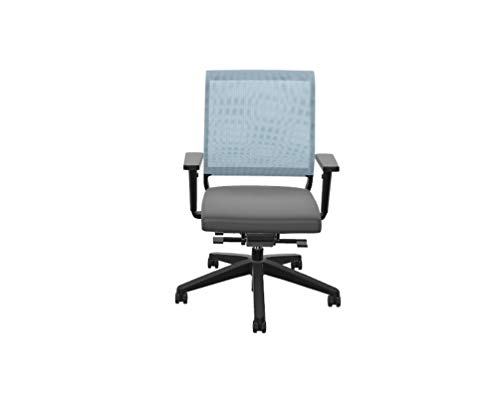 Sedus Netwin nw-100 Bürostuhl mit Netzrücken, ideal für das Home-Office, 5 Jahre Garantie, grau/blau von Sedus