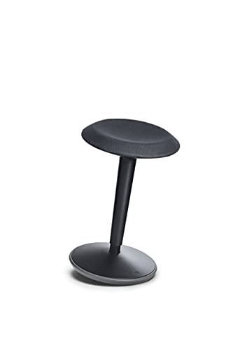 Sedus Se:Fit Color, ergonomischer Bürohocker, Sitz-/Stehhilfe, perfekte Ergänzung für höhenverstellbare Schreibtische (Anthrazit, Gestell Schwarz) von Sedus