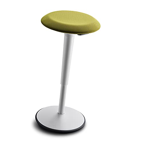 Sedus se:fit, Ergonomischer Hocker, Stehhocker, Stehsitz, Stehhilfe, Grün, Grau, Kunststoff, Gummifuß, 53-80 cm Höhenverstellbar von Sedus