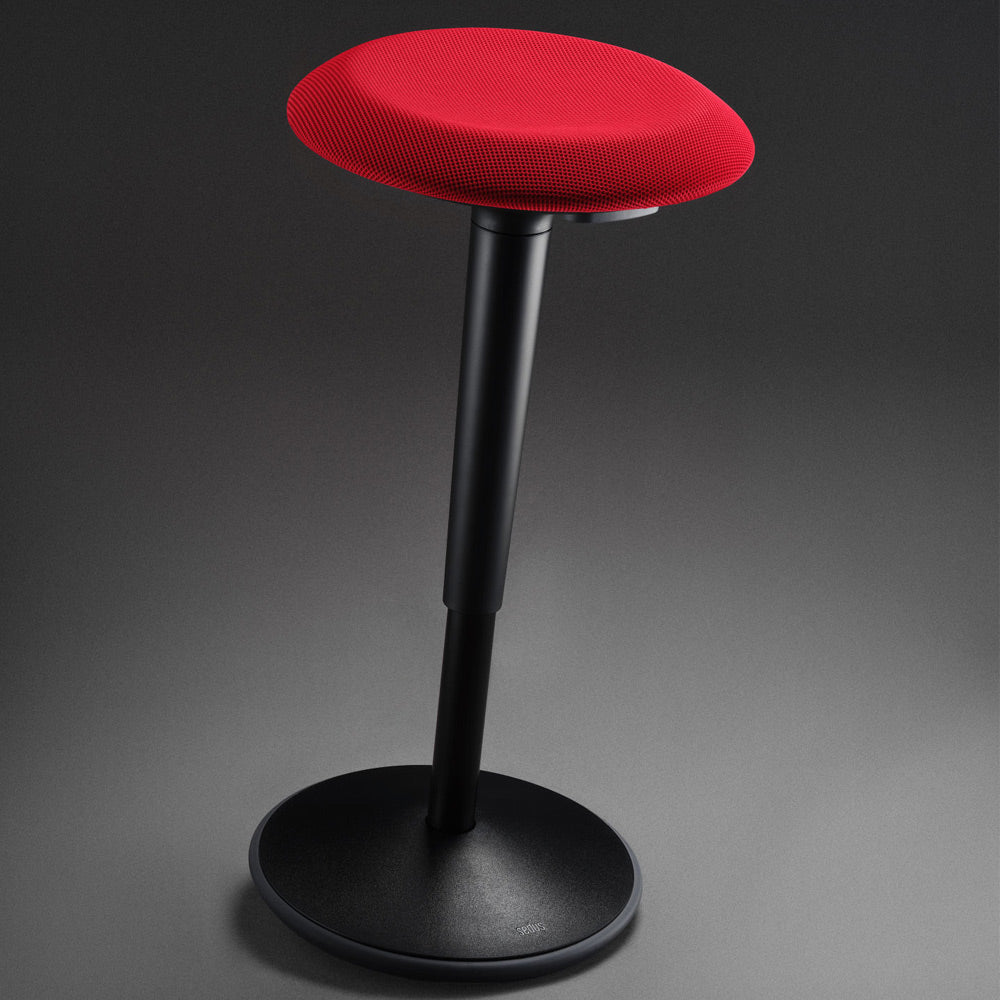 sedus se:fit  Stehhocker | Hocker | Steh-Sitzhocker | Schwarz - Rot | von Sedus