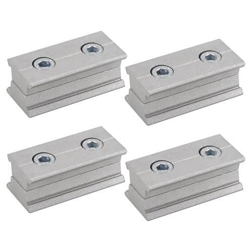 (4 Stück) Rundrohrverbinder Parallelrohrschelle feste Schnalle Stangengelenk Aluminium Extrusionsprofil Fitting von SeeRaphee