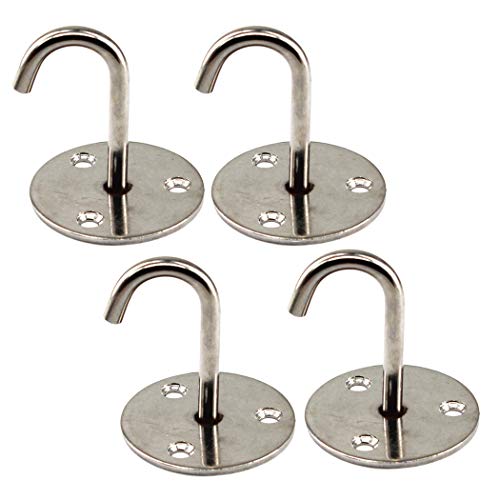 Deckenhaken für Deckenventilator und Hängepflanze aus Edelstahl (4 Stücke) von SeeRaphee