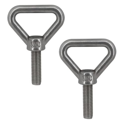 M12 x 50 mm dreieckige Hebeöse Maschinenschrauben, Maschinenschrauben, 304 Edelstahl, Gewinde, Maschinen, Schulterringschrauben, 2 Stück M12 x 50 mm dreieckige Hebeöse Maschinenschrauben, Maschinenschrauben, 304 Edelstahl, Gewinde, Maschinen, Schulterringschrauben, 2 Stück von SeeRaphee