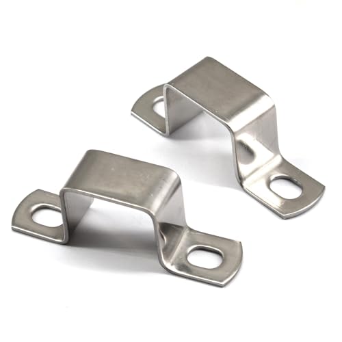 SeeRaphee Vierkantrohrschelle aus 304 Edelstahl, U-förmig, 10 x 10 mm, 20 Stück SeeRaphee Vierkantrohrschelle aus 304 Edelstahl, U-förmig, 10 x 10 mm, 20 Stück von SeeRaphee