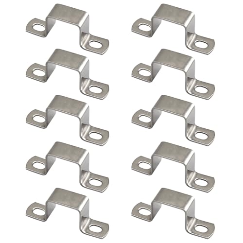 SeeRaphee 25x25mm Vierkantrohrschelle aus Edelstahl, U-förmig, 10 Stück SeeRaphee 25x25mm Vierkantrohrschelle aus Edelstahl, U-förmig, 10 Stück von SeeRaphee