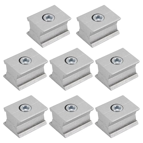 Runde Rohrverbinder, parallele Rohrschelle mit fester Schnalle, Stangengelenk, Aluminium, Extrusionsprofil, 8 Stück von SeeRaphee