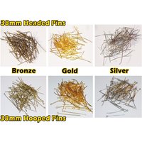 100 38 Mm 1, 5 Zoll Kronleuchter Headed Pins Ketten Kristalle Tropfen Girlanden Lampenteile Komponenten Restaurierung Chrom Messing Antik Finish Neu von SeearLights