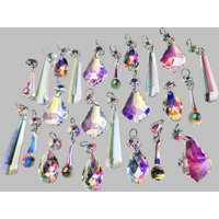 12 Oder 24 Aurora Borealis Lampe Lichtteile Ab Irisierende Kronleuchter Tropfen Glaskristalle Tröpfchen Perlen Weihnachtsbaum Hochzeitsdekoration von SeearLights