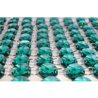 14mm Achteck Pfau Grün Kronleuchter Tropfen Glas Kristalle Tröpfchen Lampe Licht Teile Perlen Weihnachtsbaum Hochzeitsdeko Girlande Prismen von SeearLights