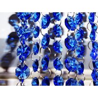 14mm Blau Octagon Chandelier Drops Glas Licht Teile Kristalle Tröpfchen Perlen Weihnachtsbaum Hochzeit Dekorationen Girlande Regenbogen Sun Catchers von SeearLights