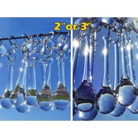 2 "Oder 3" Kronleuchter Tropfen Glas Kristalle Tröpfchen Licht Teile Kugel Perlen Vintage Weihnachten Wünschen Wunschbaum Hochzeit Dekoration Feng von SeearLights