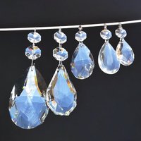 5 Arten Von Teardrop Oval Kronleuchter Perlen Kristalle 1, 5 Bis 3 "Glas Prisma Antik Hochzeit Weihnachten Handwerk Licht Teile Tröpfchen Vintage von SeearLights
