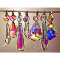 Auswahl Von 7 Formen Aurora Borealis Ab Kronleuchter Tropfen Glas Irisierende Kristalle Prismen Tröpfchen Perlen Weihnachtsbaum Hochzeit Wunsch von SeearLights