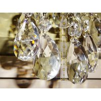 Kronleuchter Tropfen 2 "50 Mm Oval Mandel Klarglas Kristalle Tröpfchen Lichtteile Retro Perlen Weihnachtsbaum Hochzeitsdekoration Antike Handwerk von SeearLights