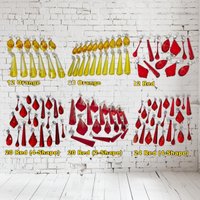 Sets Von Roten Kronleuchter Tropfen Glaskristalle Tröpfchen Mix Bundle Perlen Vintage Weihnachtsbaum Lampe Licht Handwerk Teile Hochzeit Dekorationen von SeearLights