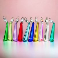 Wahl Der Blunt End Eiszapfen Kronleuchter Glaskristalle Shabby Tröpfchen Perlen Vintage Chic Prisms Weihnachtsbaum Hochzeitsdekoration Pride von SeearLights