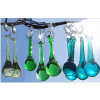 Wahl Von 3 Grüne Farben 2 "Orb Kronleuchter Tropfen Glas Kristalle Tröpfchen Perlen Vintage Weihnachtsbaum Hochzeitsdekorationen Handwerk Prismen von SeearLights