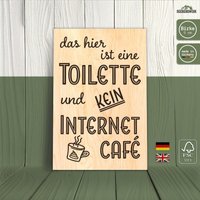 Badezimmer Deko - Wc Schild Mit Toiletten Regeln Aus Birke | Das Hier Ist Eine Toilette Und Kein Internetcafe Lustiges Bild Badezimmer Deko - Wc Schild Mit Toiletten Regeln Aus Birke | Das Hier Ist Eine Toilette Und Kein Internetcafe Lustiges Bild von Seebergwerk