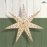 Holzstern Handgefertigt | 7-Zackiger Stern Aus Holz Zum Aufhängen Hängestern Für Fensterdeko Nachhaltige Geschenkidee Sie von Seebergwerk