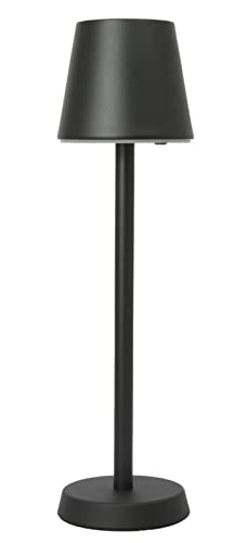 Seecode 20325 LED Tischleuchte, Tischlampe Akku 2400 mAh, Schreibtischlampe 2W, Leuchte 16 LEDs warmweiß, Stehlampe Kabellos, Lampe 3 Helligkeitsstufen, Stehleuchte IP54, Nachttischlampe Schwarz von Seecode