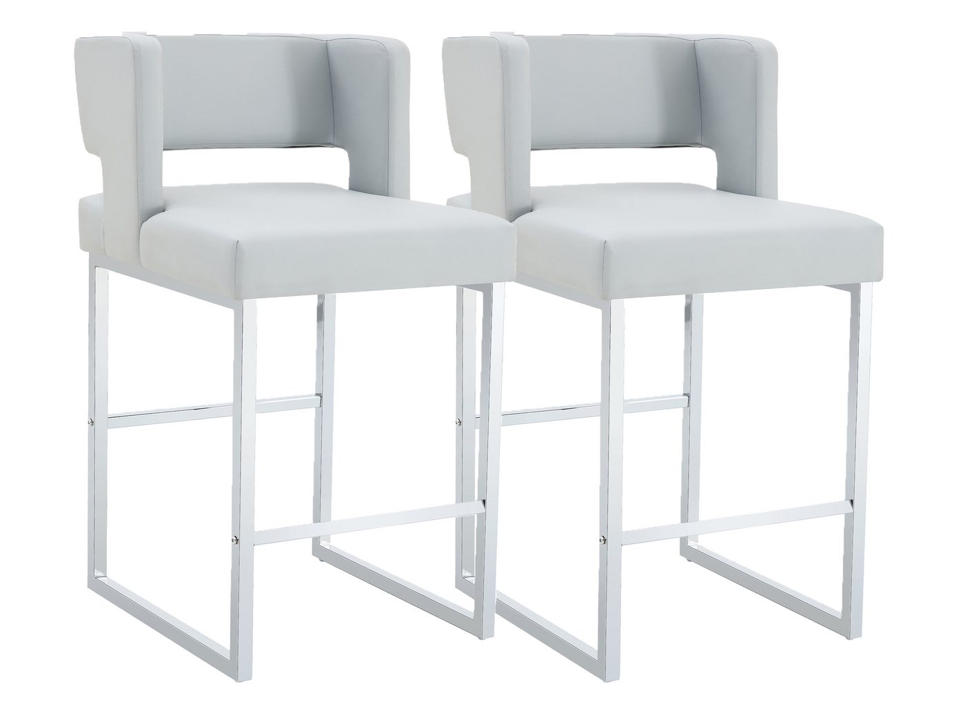 SeedWave Barhocker mit Rückenlehne, 2er Set Barstuhl mit PU-Lederbezug, Gepolstertem Sitz, Küchenhocker mit rutschfesten Bodenschoner SeedWave Barhocker mit Rückenlehne, 2er Set Barstuhl mit PU-Lederbezug, Gepolstertem Sitz, Küchenhocker mit rutschfesten Bodenschoner von SeedWave