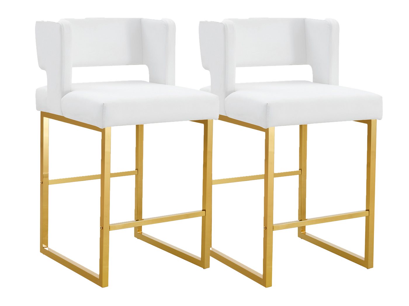 SeedWave Barhocker mit Rückenlehne, 2er Set Barstuhl mit PU-Lederbezug, Gepolstertem Sitz, Küchenhocker mit rutschfesten Bodenschoner SeedWave Barhocker mit Rückenlehne, 2er Set Barstuhl mit PU-Lederbezug, Gepolstertem Sitz, Küchenhocker mit rutschfesten Bodenschoner von SeedWave