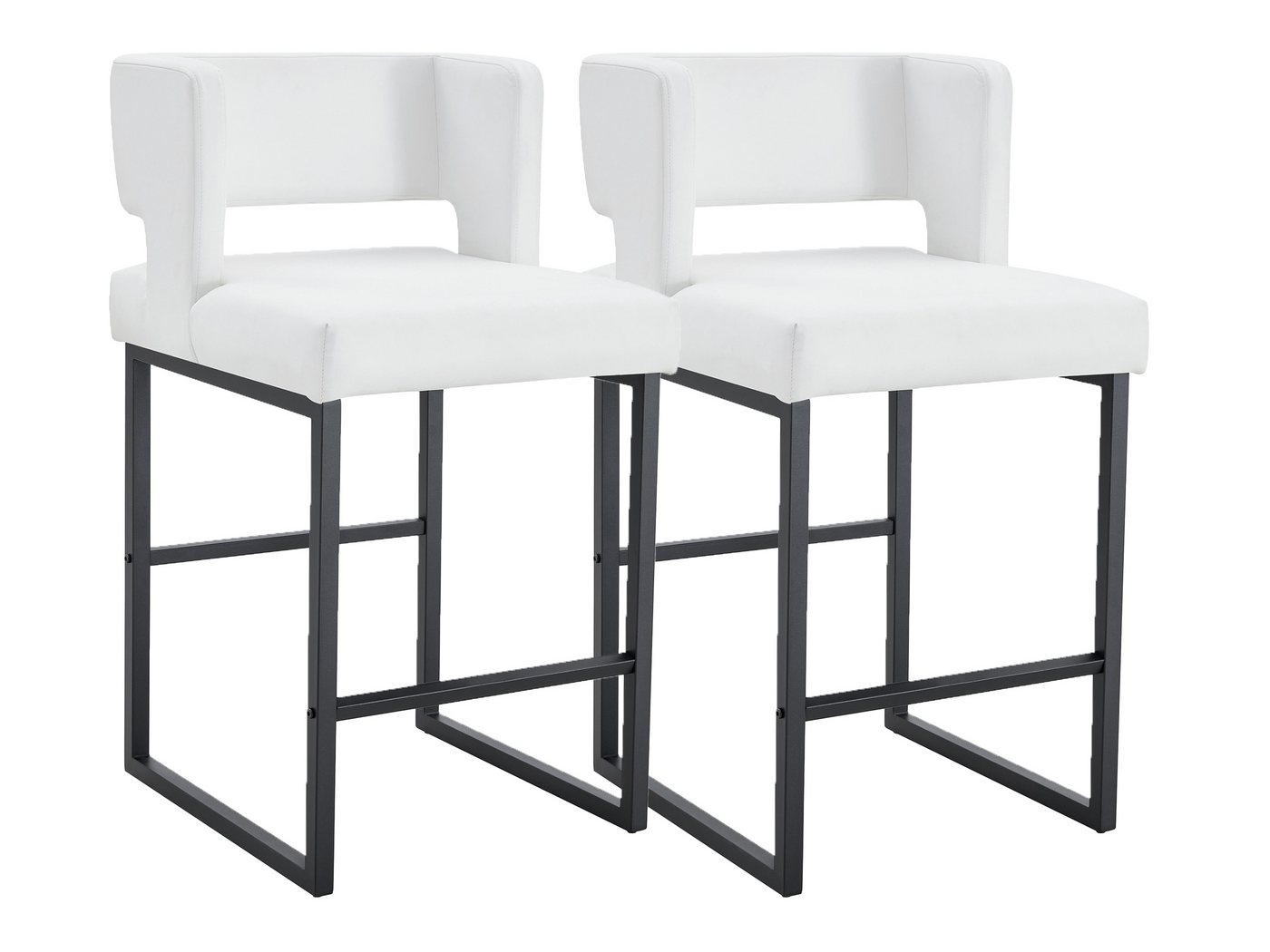 SeedWave Barhocker mit Rückenlehne, 2er Set Barstuhl mit PU-Lederbezug, Gepolstertem Sitz, Küchenhocker mit rutschfesten Bodenschoner SeedWave Barhocker mit Rückenlehne, 2er Set Barstuhl mit PU-Lederbezug, Gepolstertem Sitz, Küchenhocker mit rutschfesten Bodenschoner von SeedWave