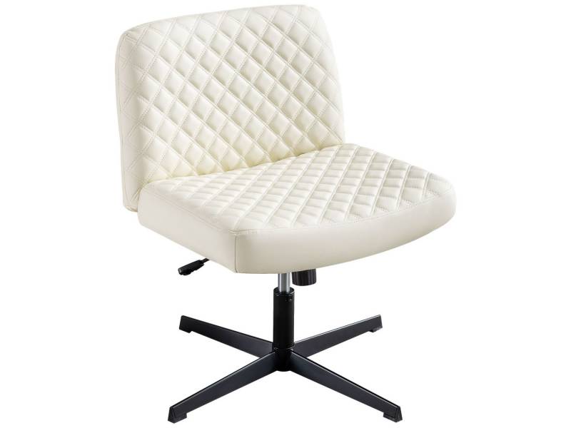 SeedWave Bürostuhl Drehstuhl mit 120° verstellbarer Rückenlehne, 8 cm Höhenverstellung, extra breitem Sitz, hochwertigem PU-Material, 150 kg Tragkraft von SeedWave