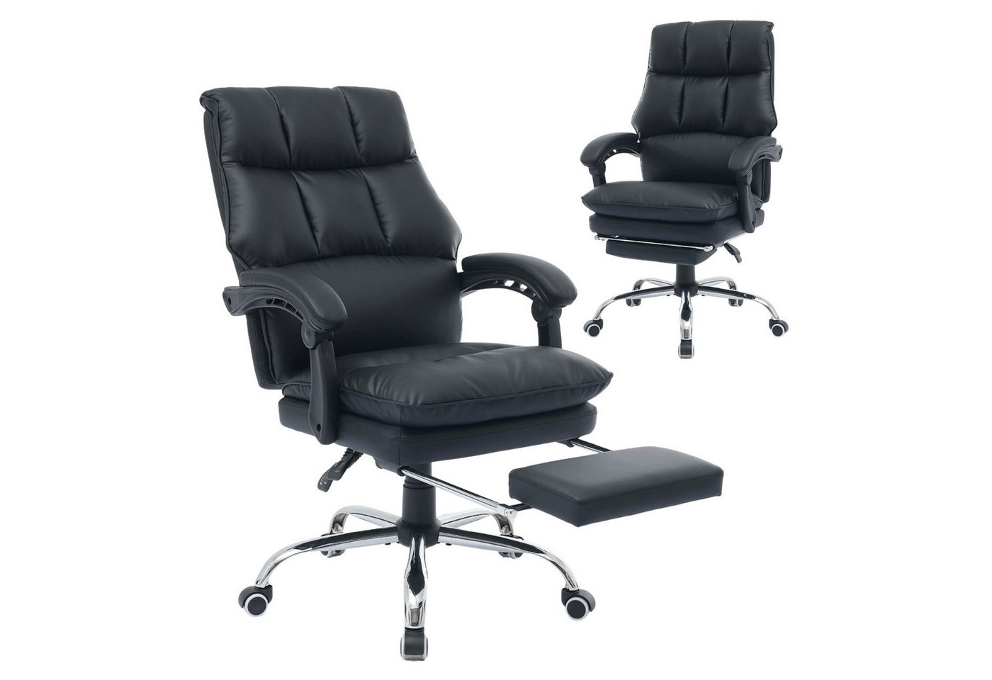SeedWave Bürostuhl Office Chair mit 155° Verstellbare Rückenlehne und Synchrone-Armelehne, Bürostuhl mit Fußstütze und PU-Leder, Schreibtischstuhl SeedWave Bürostuhl Office Chair mit 155° Verstellbare Rückenlehne und Synchrone-Armelehne, Bürostuhl mit Fußstütze und PU-Leder, Schreibtischstuhl von SeedWave