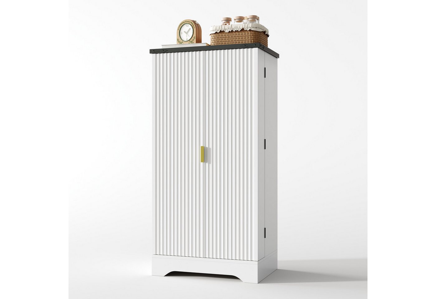 SeedWave Buffet Moderner LED Küchenschrank Hochschrank mit Türregalen, 5 Staufächern Küchenbuffet inkl.Sensor-Leuchten, Kippschutz-Set, Verstellbare Regale SeedWave Buffet Moderner LED Küchenschrank Hochschrank mit Türregalen, 5 Staufächern Küchenbuffet inkl.Sensor-Leuchten, Kippschutz-Set, Verstellbare Regale von SeedWave