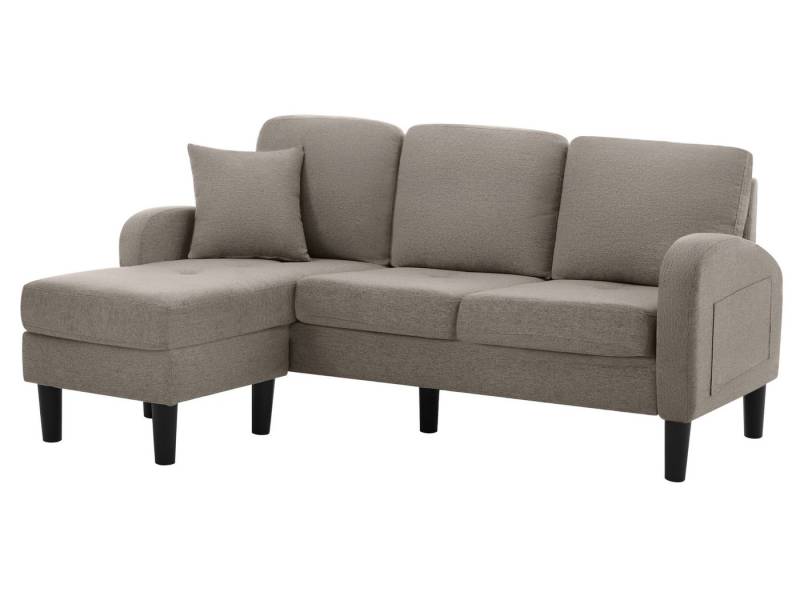 SeedWave Ecksofa L-Form Couch mit Kissen und Ottomane, Baumwoll-Leinen-Mischgewebe, Modulares Polstersofa 185 x 118 x 82 cm SeedWave Ecksofa L-Form Couch mit Kissen und Ottomane, Baumwoll-Leinen-Mischgewebe, Modulares Polstersofa 185 x 118 x 82 cm von SeedWave