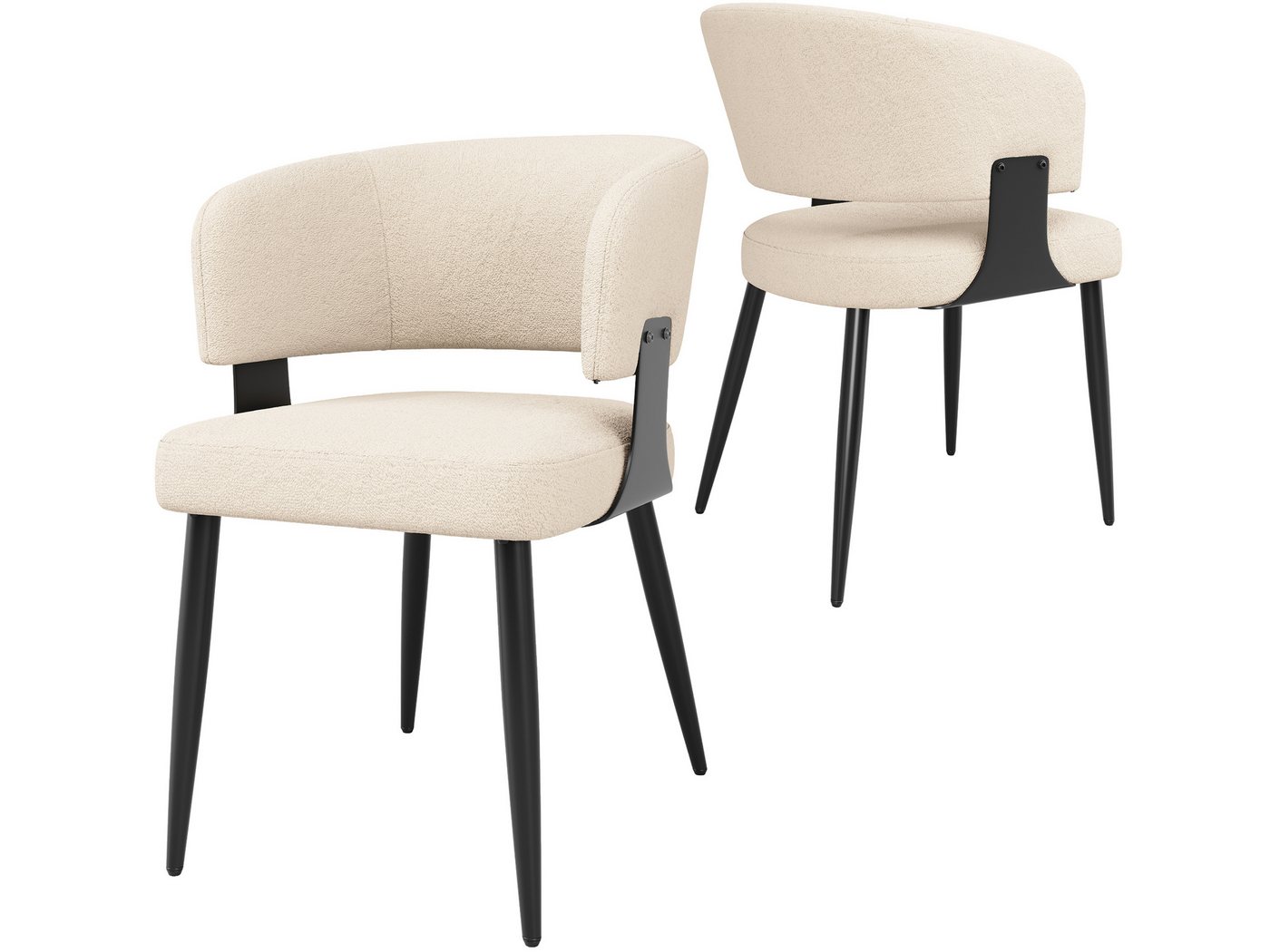 SeedWave Esszimmerstuhl 2er-Set Flanellbezug Küchenstuhl mit Sitzkissen, Verstellbaren Füßen, Stützschrauben erreichen zur Höhenverstellfunktion SeedWave Esszimmerstuhl 2er-Set Flanellbezug Küchenstuhl mit Sitzkissen, Verstellbaren Füßen, Stützschrauben erreichen zur Höhenverstellfunktion von SeedWave