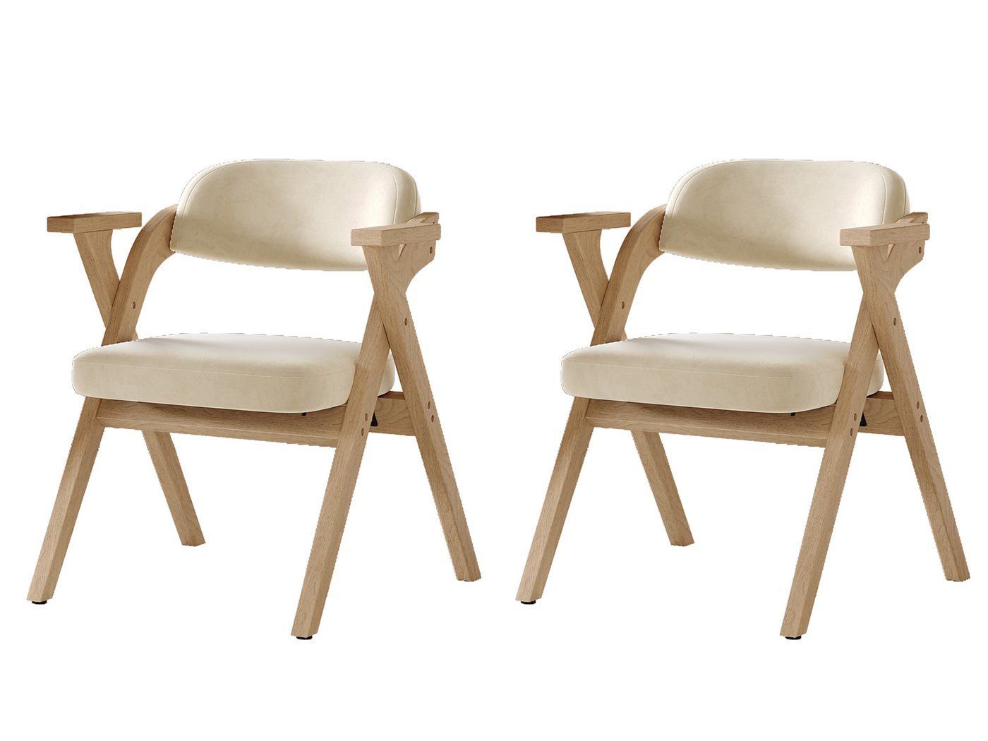 SeedWave Esszimmerstuhl 2er Set Samt Klappstühle mit Massivholzgestell, Gepolstertem Sitz, Dicke Schaumstofffüllung, Füße mit rutschfesten Filzpads SeedWave Esszimmerstuhl 2er Set Samt Klappstühle mit Massivholzgestell, Gepolstertem Sitz, Dicke Schaumstofffüllung, Füße mit rutschfesten Filzpads von SeedWave