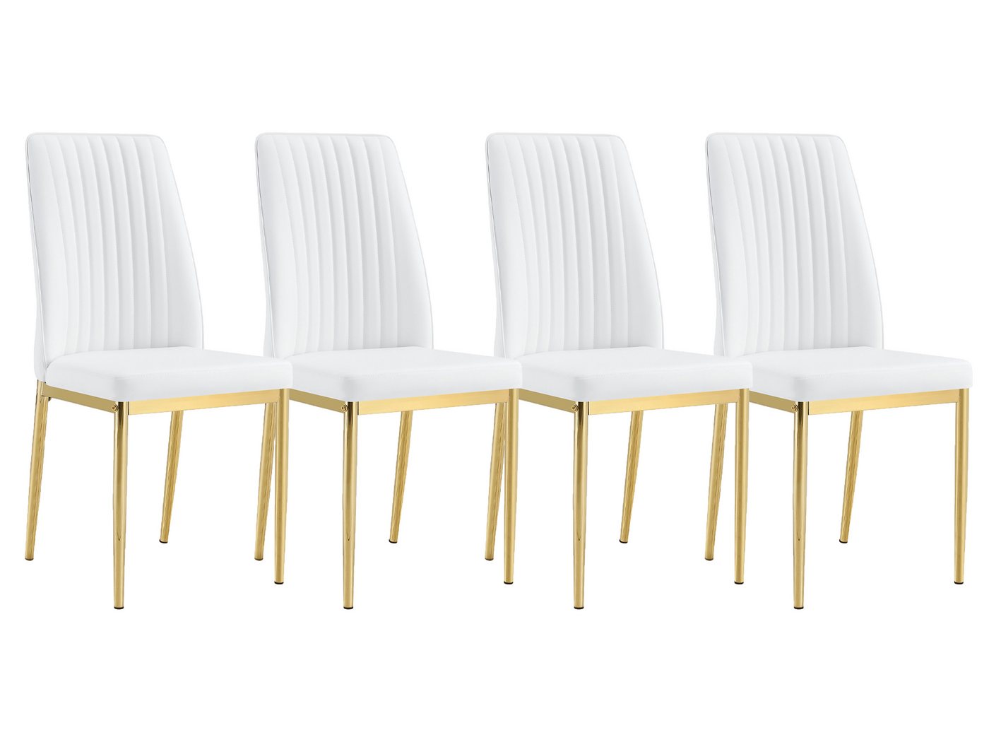 SeedWave Esszimmerstuhl 4er Set Küchenstuhl PU-Leder Polsterstuhl mit Erhöhter Rückenlehne, Metallfüße mit Anti-Rutsch-Pads SeedWave Esszimmerstuhl 4er Set Küchenstuhl PU-Leder Polsterstuhl mit Erhöhter Rückenlehne, Metallfüße mit Anti-Rutsch-Pads von SeedWave