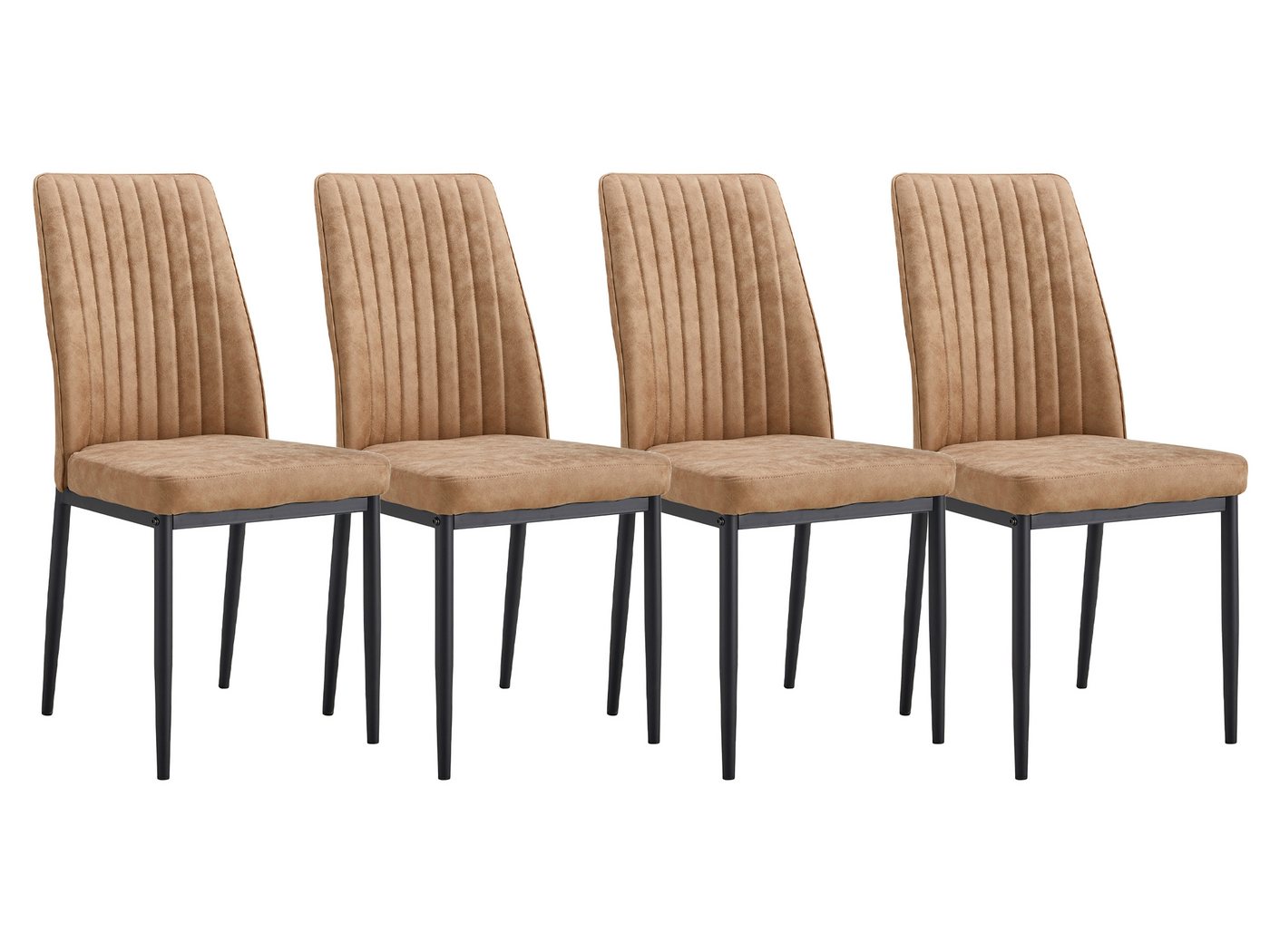 SeedWave Esszimmerstuhl 4er Set Küchenstuhl PU-Leder Polsterstuhl mit Erhöhter Rückenlehne, Metallfüße mit Anti-Rutsch-Pads SeedWave Esszimmerstuhl 4er Set Küchenstuhl PU-Leder Polsterstuhl mit Erhöhter Rückenlehne, Metallfüße mit Anti-Rutsch-Pads von SeedWave