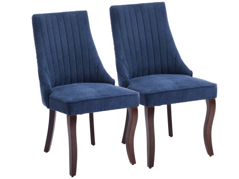 SeedWave Esszimmerstuhl Chenille 2er-Set Küchenstuhl, Hohe Rückenlehne & Verstellbaren Fußpads, Polsterstuhl mit 4 Holzfüßen, geschwungener Rücklehne SeedWave Esszimmerstuhl Chenille 2er-Set Küchenstuhl, Hohe Rückenlehne & Verstellbaren Fußpads, Polsterstuhl mit 4 Holzfüßen, geschwungener Rücklehne von SeedWave